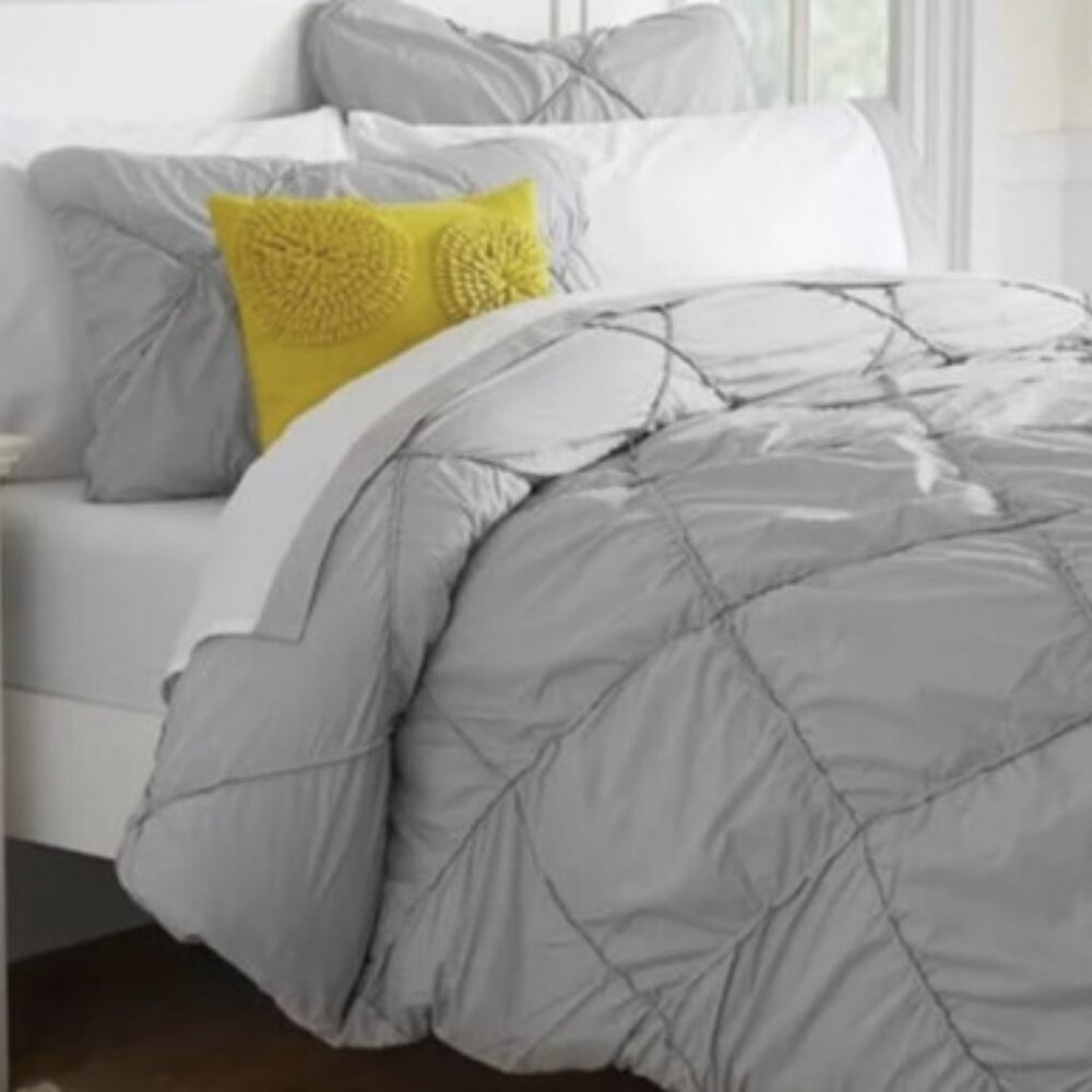 Pottery Barn Teen Diamond Dream Duvet Cover TWIN NWT Gray